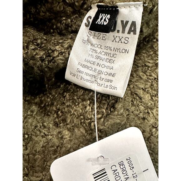 Ser.O.Ya - Bora Boucle Cardigan - Fort Greene - Size XXS - Picture 3 of 11
